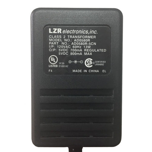 LZR Electronics AD0580R-5CN AC Adapter Plug-in Class 2 Transformer (Refurbished)