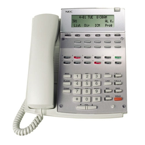 NEC Aspire 0890044 22-Button Hands-Free Display Phone (White/Refurbished)