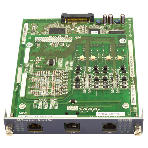 NEC Univerge 670213 SV8100 CD-8COTBH Loop/Ground Start Trunk Card with Daughter Board (Refurbished)