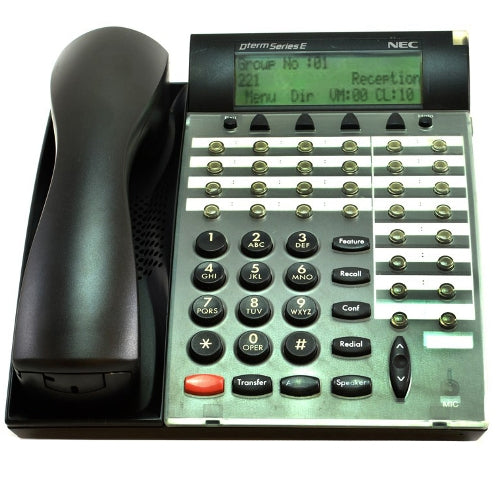 NEC DTerm Series E DTP-32DE-1 770070 32-Button Display Phone (Black/Refurbished)
