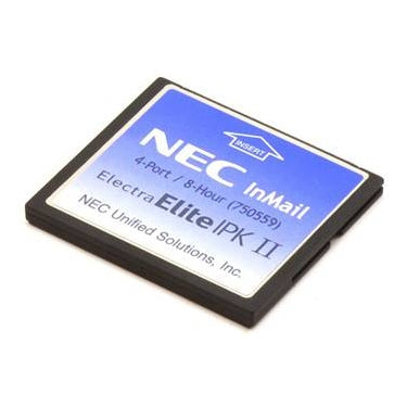 NEC Electra Elite IPK II 750559 4-Port/8-Hour InMail CompactFlash Voicemail Card (Refurbished)