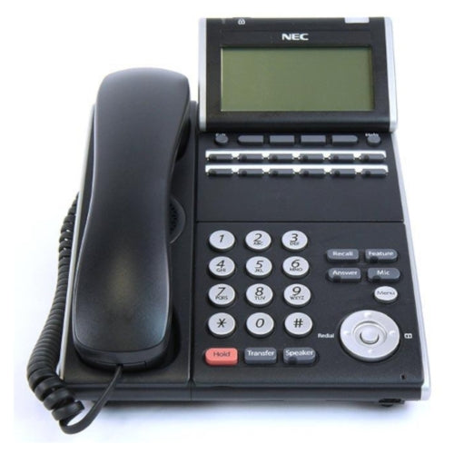 NEC DT730 ITL-12D-1 12-Button Display IP Phone (Black)