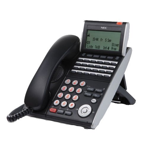 NEC DT730 ITL-24D-1 24-Button Display IP Phone (Black/Refurbished)