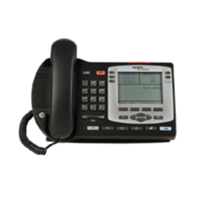 Nortel i2004 IP Phone With Power Supply - ICON With Silver Bezel (Ether Grey/Refurbished)
