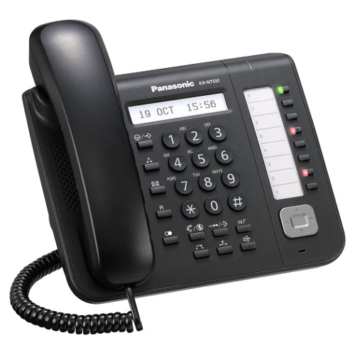 Panasonic KX-NT551 Single-Line Backlit IP Phone (Black)