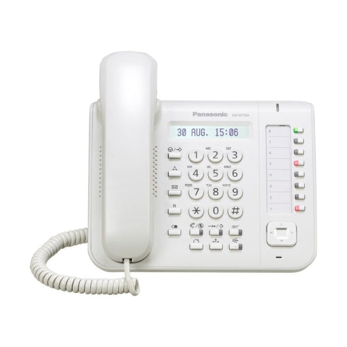 Panasonic KX-NT551 Single-Line Backlit IP Phone (White)