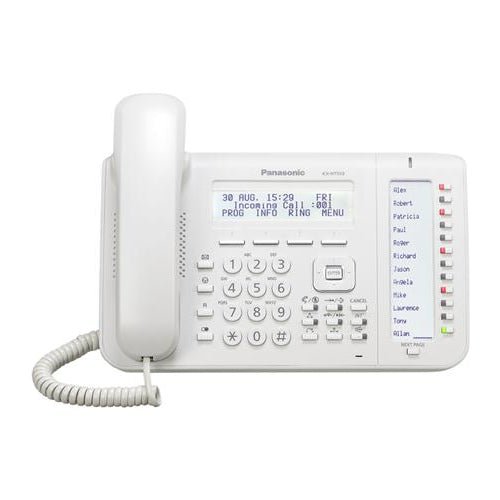 Panasonic KX-NT553 3-Line Backlit LCD IP Phone (White)