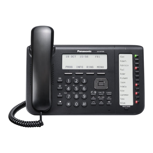 Panasonic KX-NT556 6-Line Backlit IP Phone (Black)