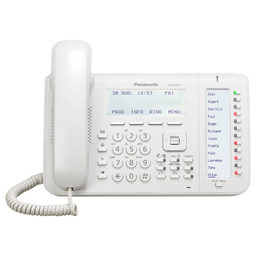 Panasonic KX-NT556 6-Line Backlit IP Phone (White)