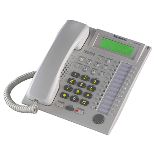 Panasonic KX-T7737 24-Button LCD Display Telephone (White/Refurbished)