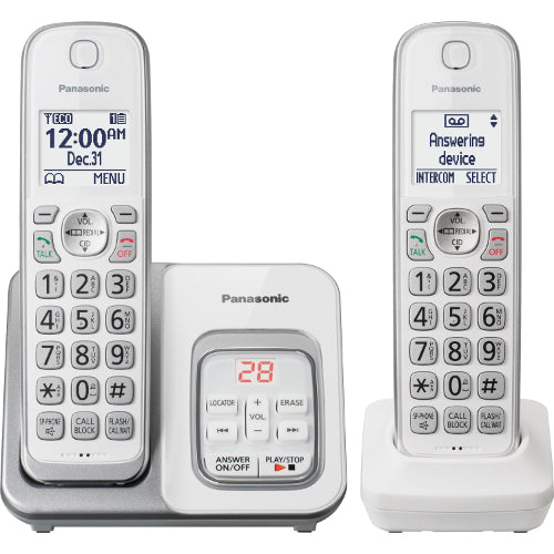 Panasonic KX-TGD532W DECT 6.0 Cordless Phones with 1 Handset