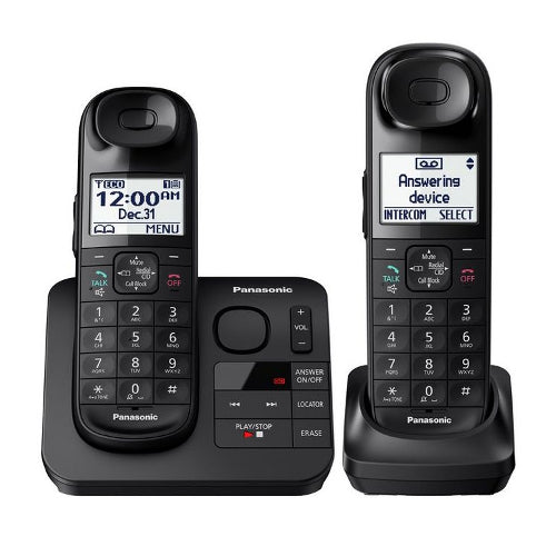 Panasonic KX-TGL432B Expandable Digital Cordless Phone with 2 Handsets and Answering Machine