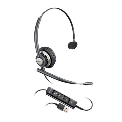 Plantronics 203476-01 HW715 Encore Pro USB Monaural Headset HP 783N5AA