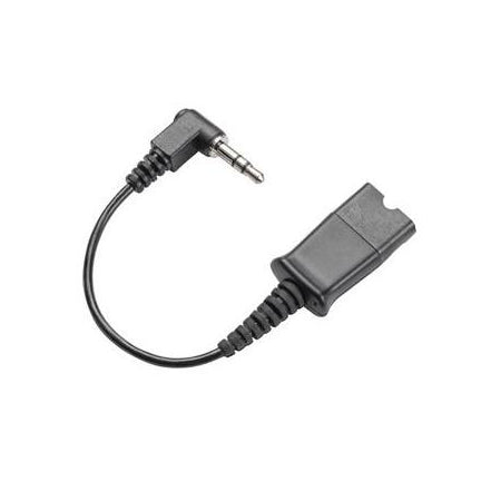 Plantronics 40845-01 3.5mm Right Angle to Quick Disconnect Headset Adapter Cable HP 85Q37AA