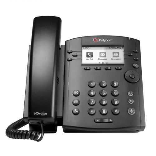 Polycom VVX 310 2200-46161-001 6-Line Gigabit PoE Business Phone with Power Supply