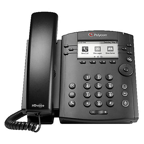 Polycom 2200-46161-025 VVX 310 6-Line Gigabit PoE Business Phone (Refurbished)