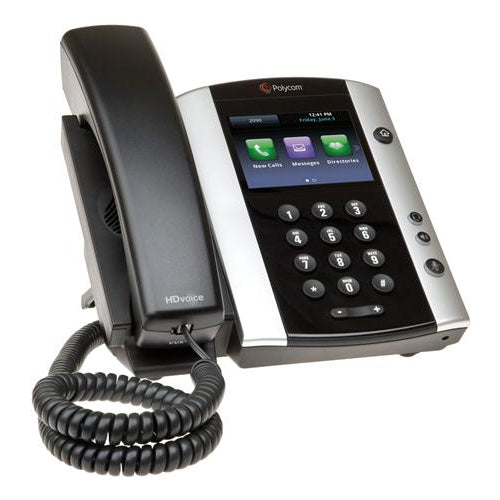 Polycom VVX 501 2200-48500-001 12-Line IP Phone with Power Supply