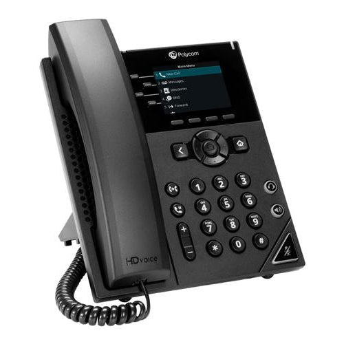 Polycom VVX 250 2200-48820-001 4-Line IP Phone with Power Supply