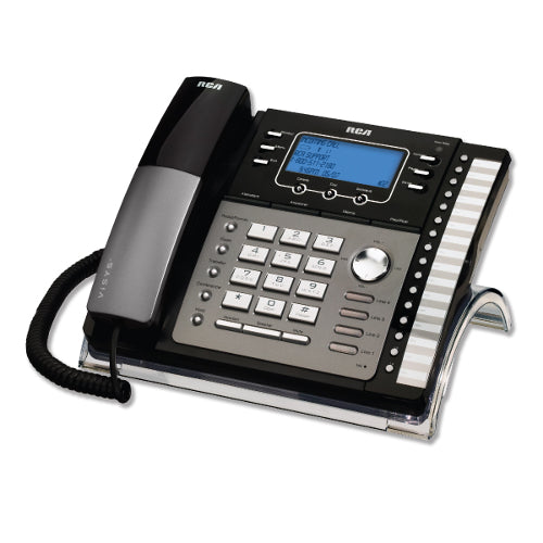 RCA 25425RE1 4-Line Business Speaker Phone with Auto Attendant and ITAD (Black/Refurbished)