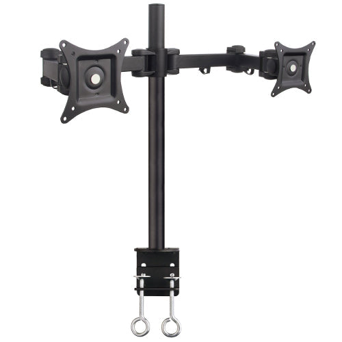 SIIG CE-MT0Q11-S1 13 inch to 27 inch Articulating Dual Monitor Desk Mount