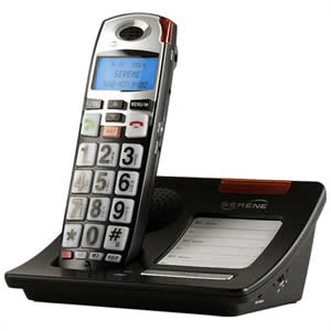 Serene Innovations CL-60 50dB Amplified Cordless phone with Talking Caller ID