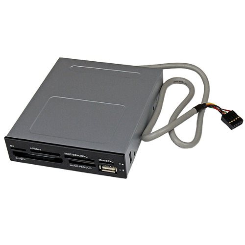 StarTech 35FCREADBK3 3.5 inch Front Bay 22-in-1 USB 2.0 Internal Multi Media Memory Card Reader