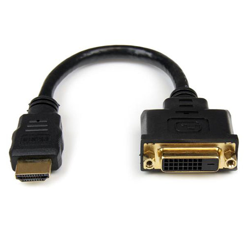 StarTech HDDVIMF8IN 8 inch HDMI to DVI-D Video Cable Adapter Male/Female
