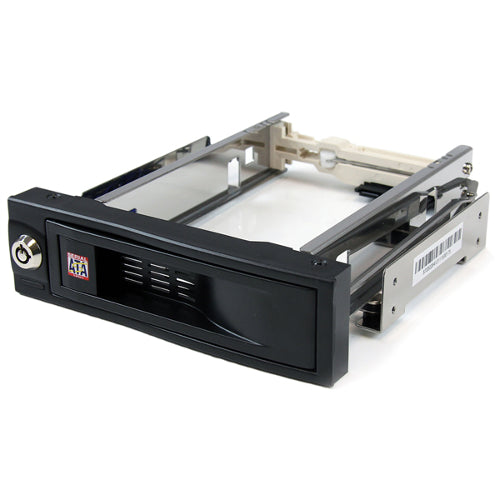 StarTech HSB100SATBK 2.5 inch Trayless Hot Swap Mobile Rack for 3.5 inch Hard Drive