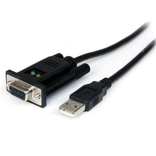 StarTech ICUSB232FTN 1-Port FTDI USB to RS232 Null Modem Adapter Cable