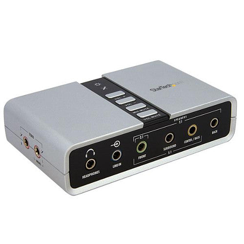 StarTech ICUSBAUDIO7D 7.1 USB Audio Adapter External Sound Card
