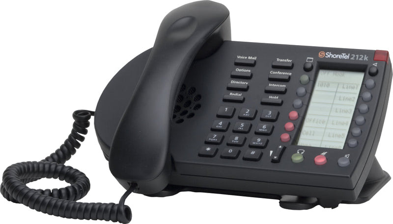 ShoreTel ShorePhone IP 212K 12-Line IP Telephone (Black/Refurbished)
