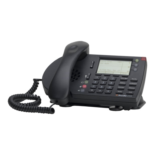 ShoreTel ShorePhone IP 230 3-Line IP Telephone (Black/Refurbished)