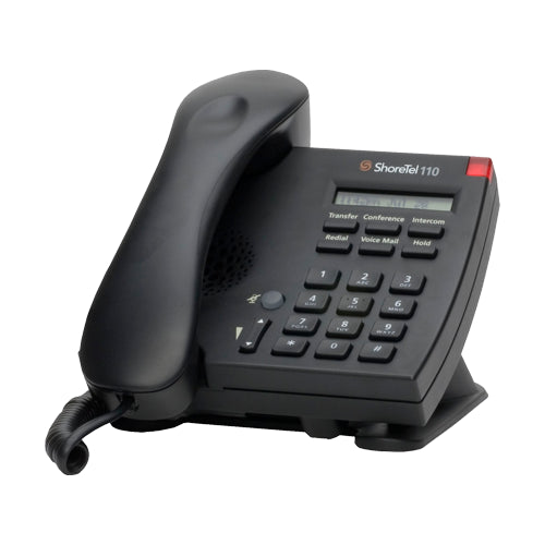 ShoreTel ShorePhone IP 110 Single Line IP Telephone (Black/Refurbished)