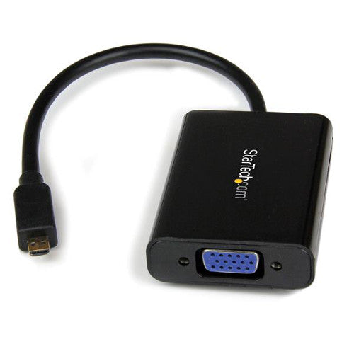 StarTech MCHD2VGAA2 Micro HDMI to VGA Adapter Converter with Audio