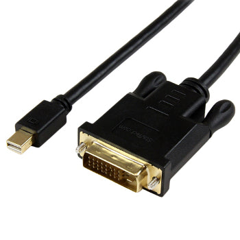 StarTech MDP2DVIMM6BS 6 ft Mini DisplayPort to DVI Active Adapter Converter Cable 2560x1600 (Black)