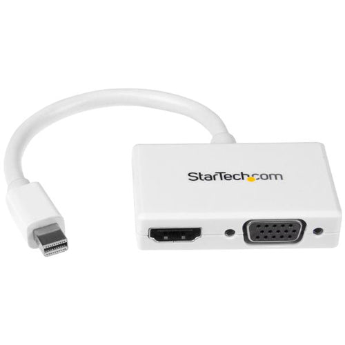StarTech MDP2HDVGAW 2-in-1 Mini DisplayPort to HDMI and VGA Converter (White)