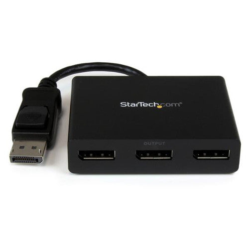 StarTech MSTDP123DP DisplayPort to 3-Port DisplayPort Multi-Monitor Splitter MST Hub