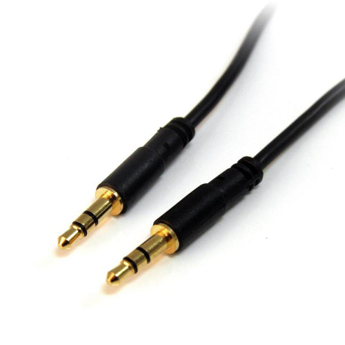 StarTech MU10MMS 10 ft Slim 3.5mm Stereo Audio Cable Male/Male