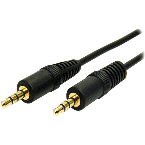 StarTech MU3MMS 3 ft Slim 3.5mm Stereo Audio Cable Male/Male