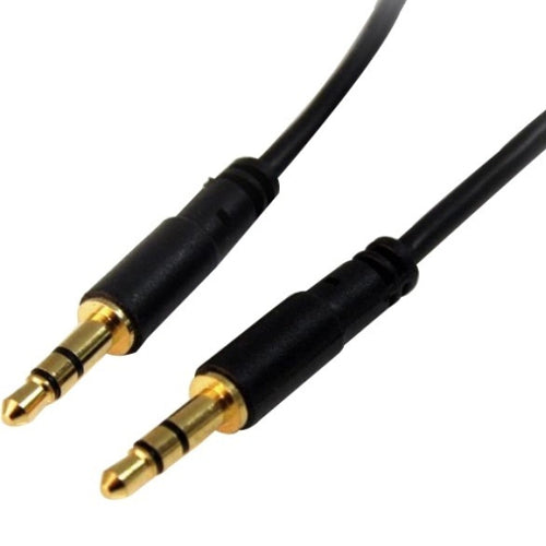 StarTech MU6MMS 6 ft Slim 3.5mm Stereo Audio Cable Male/Male