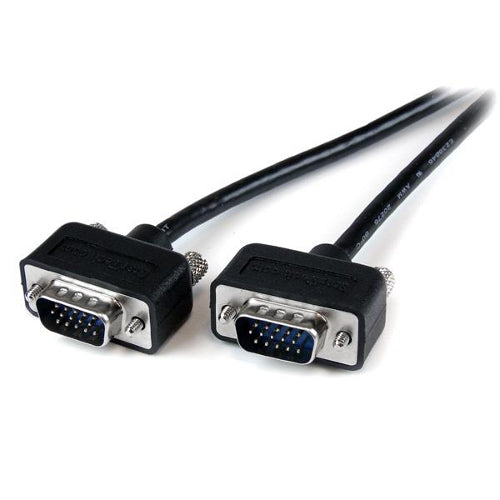 StarTech MXT101MMLP10 HD-15 10 ft Thin Coax High Resolution Low Profile Monitor VGA Cable Male/Male