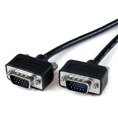 StarTech MXT101MMLP6 HD-15 6 ft Coax Low Profile High Resolution Monitor VGA Cable Male/Male
