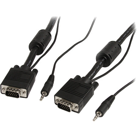 StarTech MXTHQMM25A HD-15 25 ft Coax High Resolution Monitor VGA Cable with Audio Male/Male