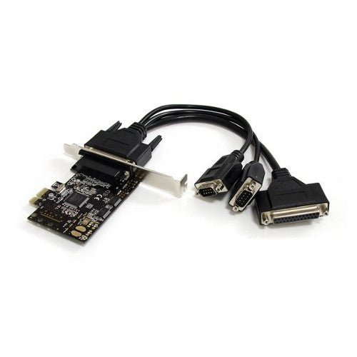 StarTech PEX4S553B 4-Port RS232 PCI Express Serial Card with Breakout Cable