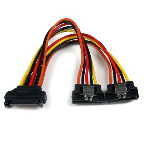 StarTech PYO2LSATA 6 inch Latching SATA Power Y Splitter Cable Adapter Male/Female