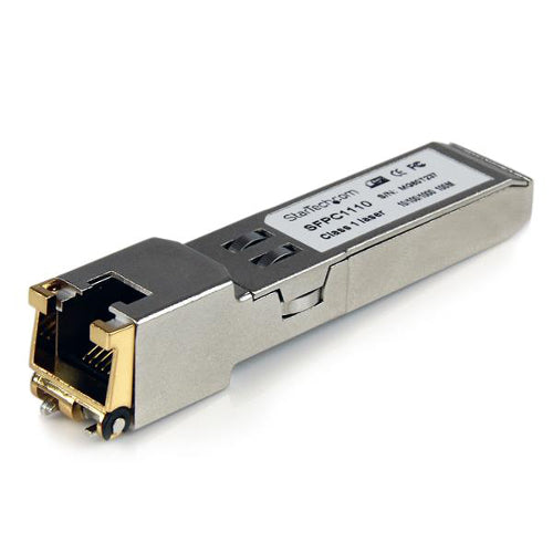 StarTech SFPC1110 Gigabit Copper RJ45 SFP Transceiver Cisco Compatible