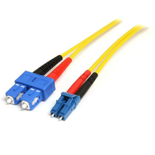 StarTech SMFIBLCSC4 4m OS1 Fiber Cable LC to SC