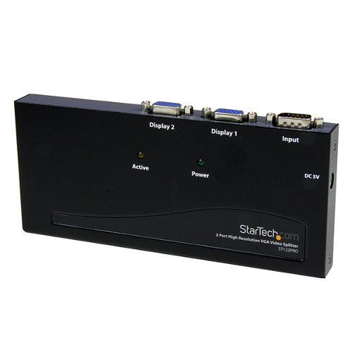 StarTech ST122PRO 2-Port VGA Video Splitter High Resolution