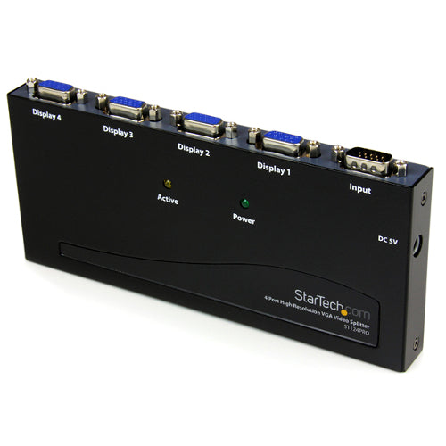 StarTech ST124PRO 4-Port High Resolution VGA Video Splitter