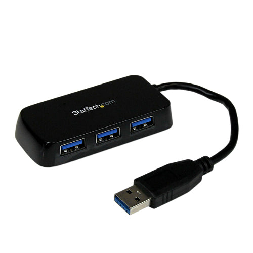 StarTech ST4300MINU3B Portable 4-Port SuperSpeed Mini USB 3.0 Hub